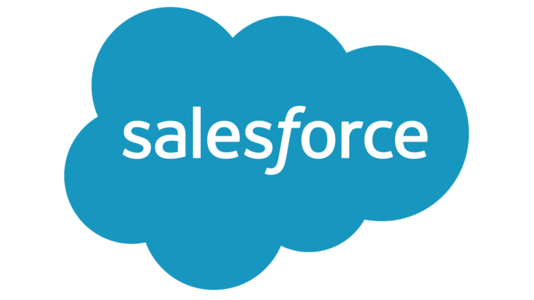 shows the company logo of Salesforce