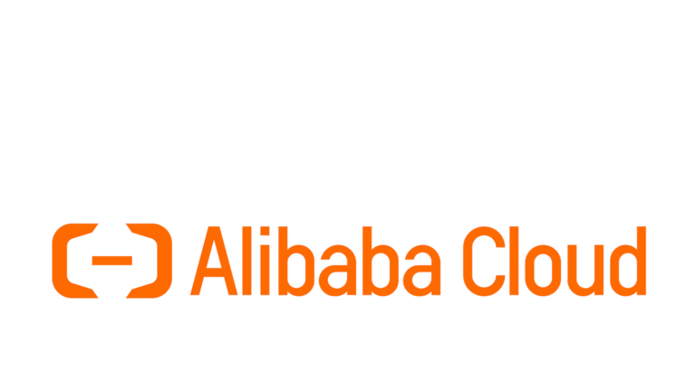 shows the company logo of Alibaba Cloud 